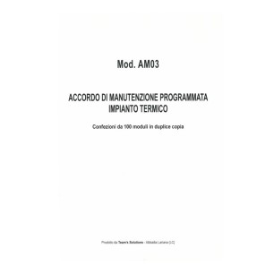 AM03 - Accordo di manutenzione programmata impianto termico